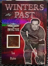 Toe Blake 2018 Leaf Invictus Winters Past Game Used Memorabilia /3