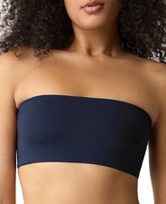 GapBody Women Super Stretch Unlined Bandeau Bralette, GPW01354 Navy Size S 30
