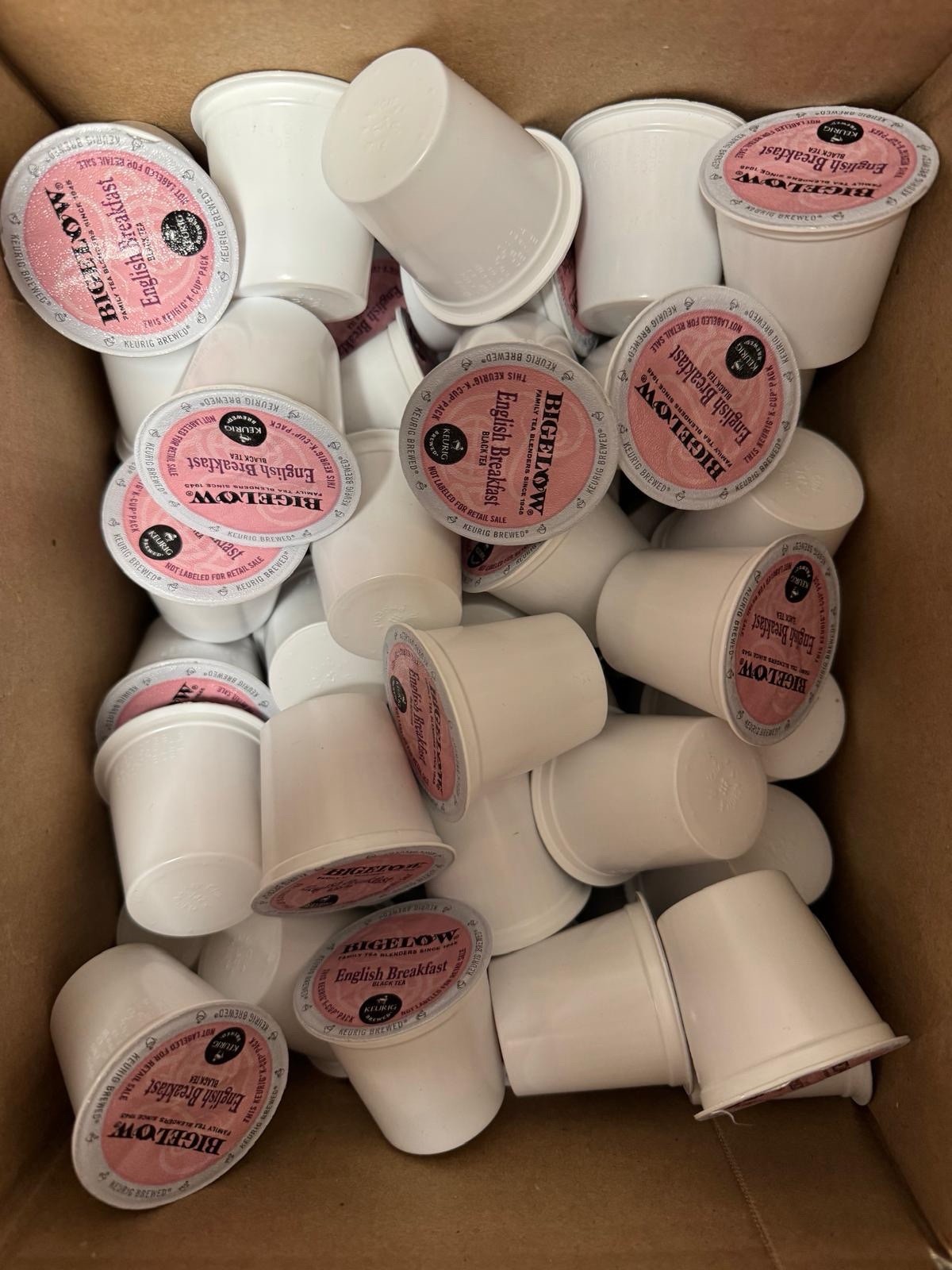 Bigelow English Breakfast Black Tea K Cups. 60 Pods. Bulk