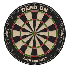 Viper Dead-On Sisal Fibers Bristle Steel Tip Dartboard