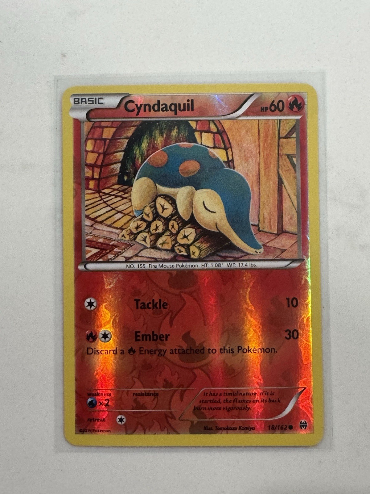 Cyndaquil 18/162 Breakthrough Reverse Holo