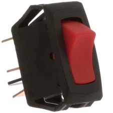 2PC CARLING TECHNOLOGIES LRA911-RS-B/250N Switch,Rocker,SPST,OFF-NONE-ON,Transl