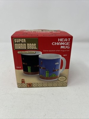 Super Mario Bros Brothers Heat Change Mug Nintendo Changing Ceramic Coffee Cup