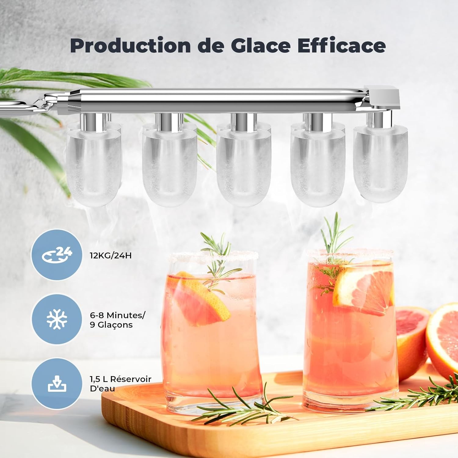 Machine à glaçons 12kg Acmeenjoy pour ne plus manquer de glace