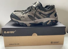 Hi-Tec Men’s Size 10.5 Apex Lite Low Waterproof Hiking Boots Shoes Brown & Black