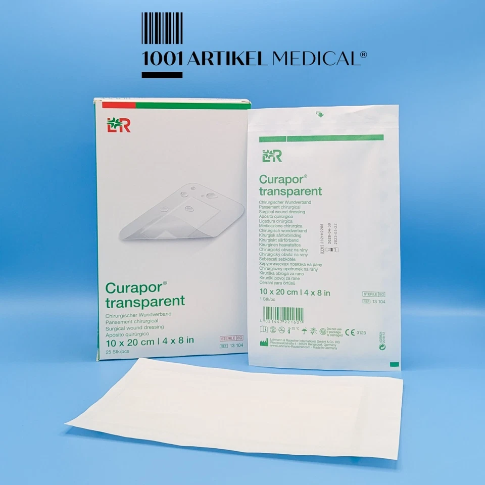 LOHMANN & RAUSCHER GMBH CURAPOR transparent Wundverband steril 10 x 20 cm 25 Stück - PZN 02914170