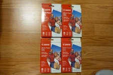 Four 4 Canon Photo Paper Plus Glossy - 50 sheets 4x6