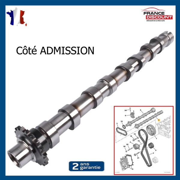 Nockenwelle Ansaugung FüR DS 4 / DS 4 Crossback (Nx_) 2.0 Bluehdi 9804424180-image