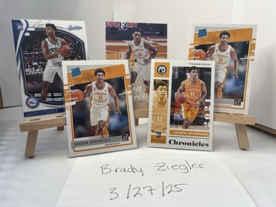 21-22 Panini Chronicles & 21 Panini Draft Picks Jaden Springer
