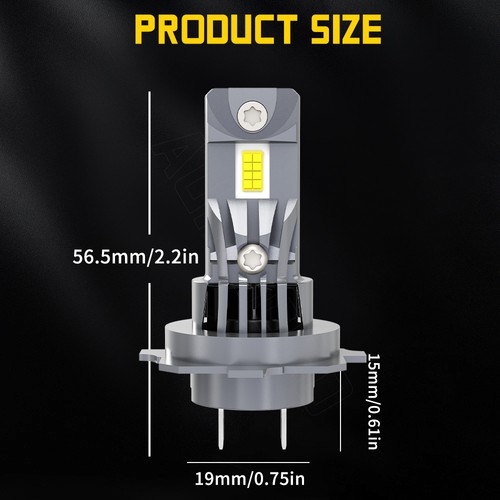 Combo de bombillas de haz alto/bajo de faros LED 6000K H7+H1 para BMW E70 X5 2005-2013 - Imagen 12 de 12