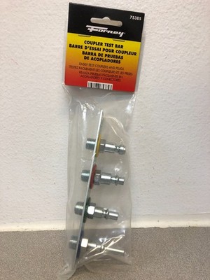 Forney 75385 Identification Steel Test Bar 1/4 in. for Quick Connect Air Lock-On