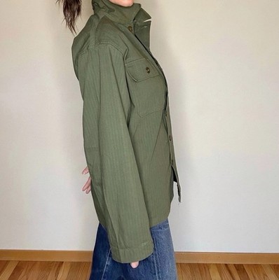 Deadstock Vintage 40s WW2 US Military Army Special HBT OD7 Shirt