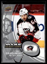 2022-23 Upper Deck Trilogy Hockey Rookie Renditions #RR-28 Trey Fix-Wolansky RC