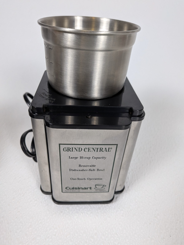 Cuisinart Macinacaffè Centrale Capacità 18 Tazze DCG-12BC Completo - Foto 4 di 10