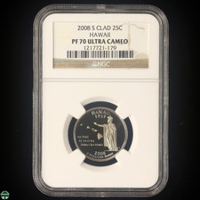 2008-S Hawaii State Quarter Clad Proof NGC PF 70 ULTRA CAMEO