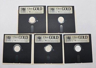 VTG XTREE GOLD Version 2.5 IBM DOS File Manager 5.25'' Diskettes (5) Untested