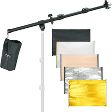 store Studio Lighting Photography Photo Boom Arm with Reflector Holder Clamp and