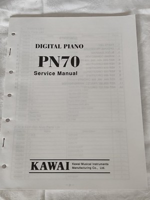 Aus einer Auflösung: Kawai Digital Piano PN70 Service Manual