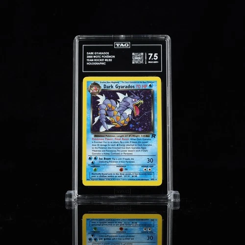 Dark Gyarados Team Rocket Holo Rare 8/82 TAG 7.5 - POP 6