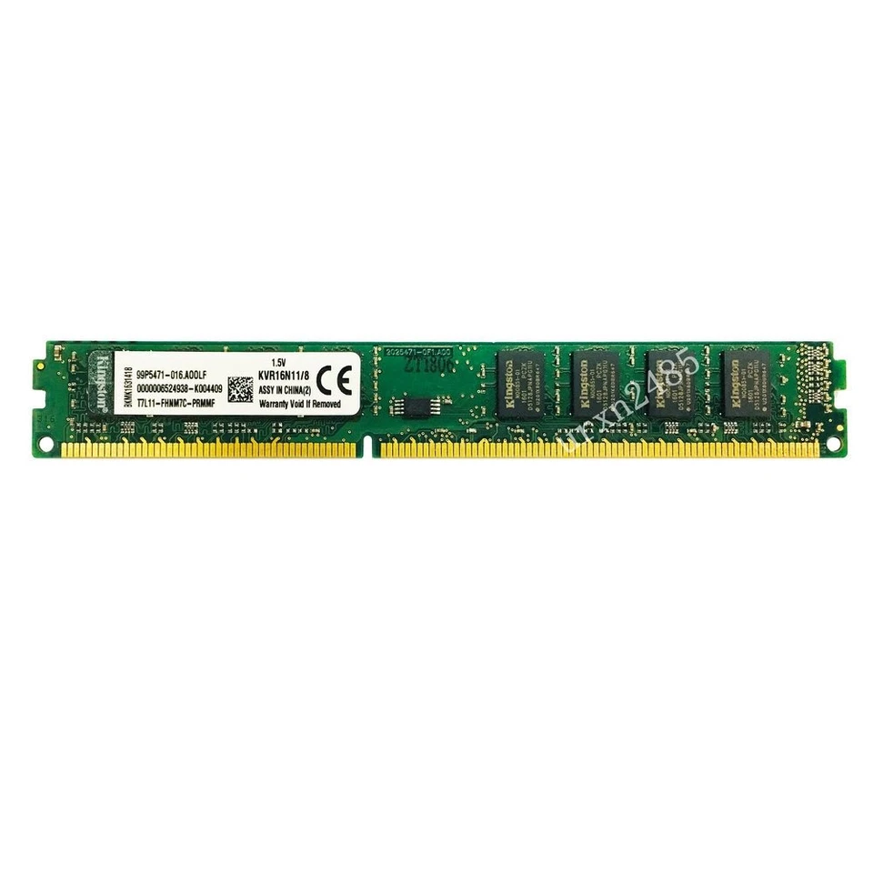 Kingston 16GB 2x 8GB 1600MHz PC3-12800 DDR3 KVR16N11/8 CL11 DIMM Memory SDRAM BT - Image 4 of 4