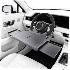 Car Steering Wheel Tray, Adjustable Laptop Desk with Drawer Non-Slip Pad