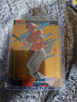 2026 Topps Finest Mike Trout Uncommon True Gold 27/50 Jersey Match