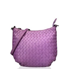 Bottega Veneta Shoulder Bag Purple Calfskin Intrecciato ym012826c7