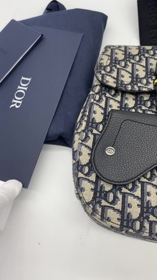 Christian Dior Gallop Sling Body Bag Shoulder Oblique Jacquard