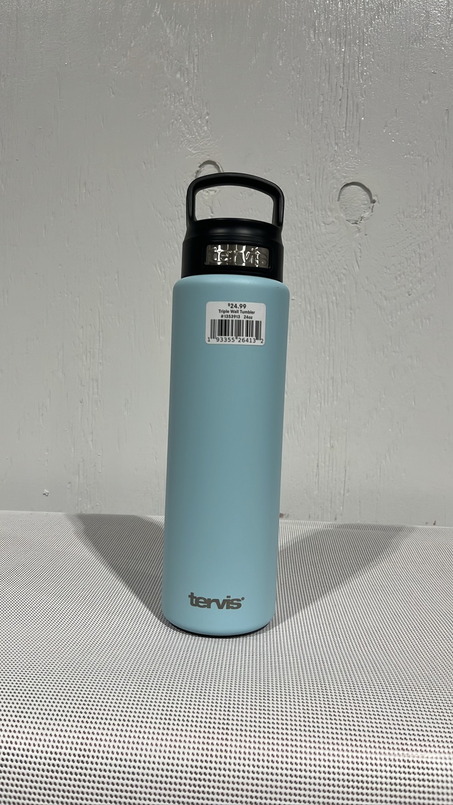 Tervis 24 oz Blue Metal Tumbler, Insulated, Screw-on Lid
