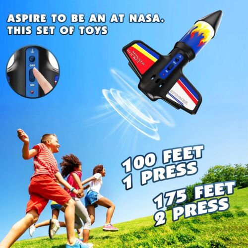 Raketenwerfer für Kinder elektrisches Flugmodell mit Fallschirm Spielzeug wiederaufladbar - Bild 4 von 7