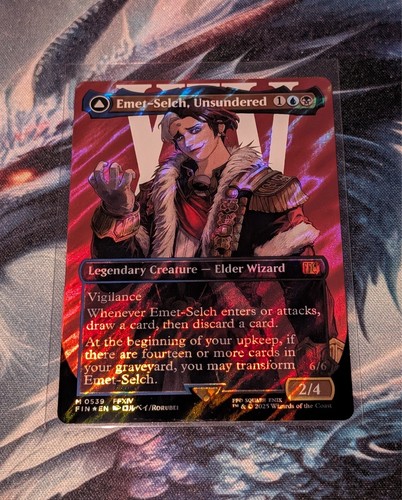 Magic The Gathering Final Fantasy Emet-Selch, Unsundered Borderless Surge Foil