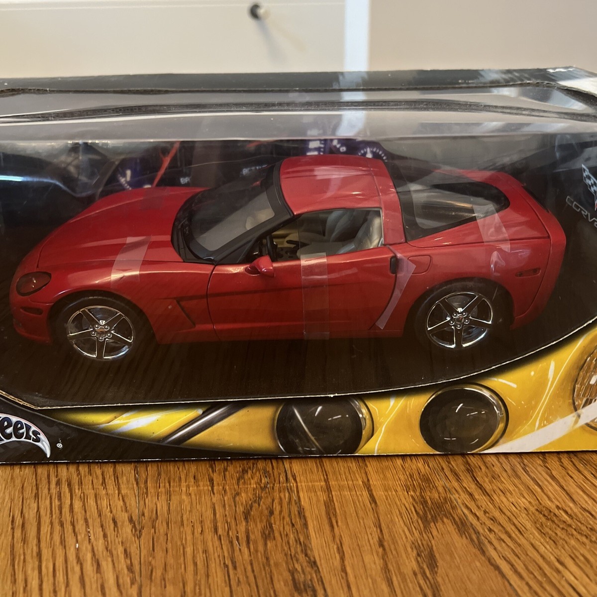 ミニカー Hot Wheels Corvette 1/18 Corvette 1969 Yellow ZL1 Hot Wheels 1:18 th Diecast Model