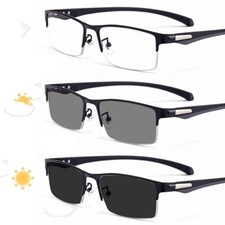 High-end Photochromic Reading Sun Glasses Semi-rim Fast Transition Eyeglasses