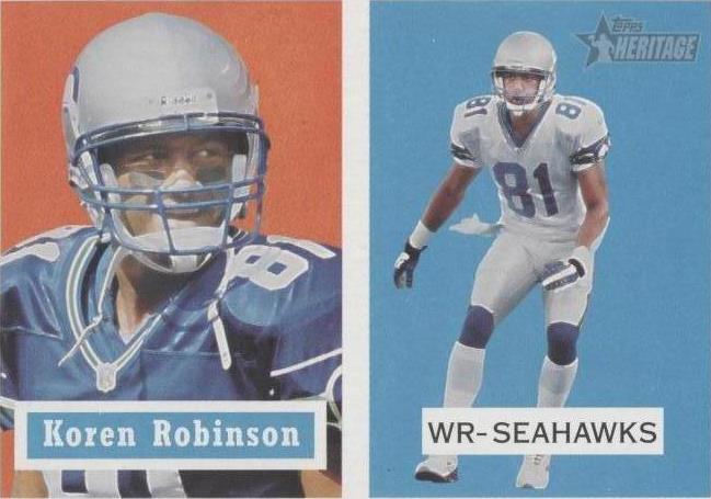 2002 Topps Heritage Koren Robinson #21 - 1 of 2