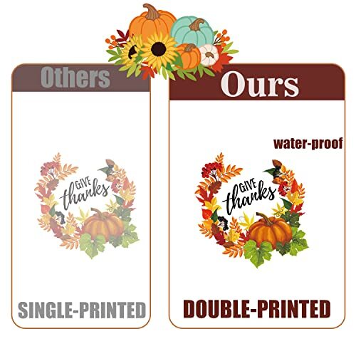Thanksgiving Fall Window Clings Decorations, 10 Sheets Thanksgiving Window - Picture 4 of 8