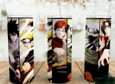Naruto: Shippuden Anime Tumbler 20oz Thermos For Hot And Cold Drinks