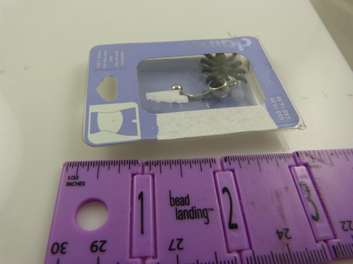 Spider belly button navel ring Crystal piercing naval gothic Halloween black - Picture 6 of 6