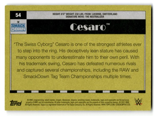 2021 Topps Heritage WWE Base Inserts Stickers Allen Ginter Speaks Pick Your Card - Picture 108 of 340