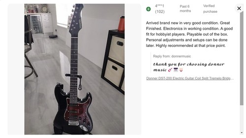 Donner DST-200 Electric Guitar Tremolo Bridge HSS Pickup Coil Spilt Solid Body - Picture 14 of 24