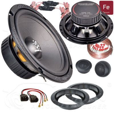 GROUND ZERO LAUTSPRECHER für VW GOLF PLUS 2003-2014 Front Vorn 2-Wege 150W #B0KQ