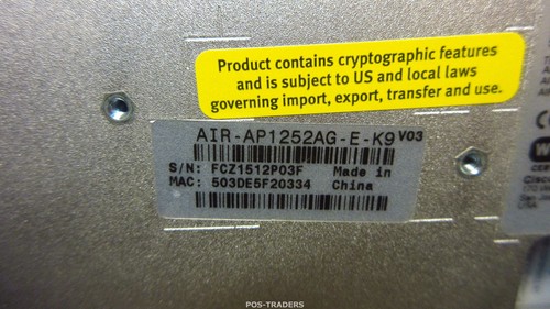 CISCO AIR-AP1252AG-E-K9 V03 Dual Band 600Mbps 802.11n Access Point + 6x ANTENNAS - Photo 3/3
