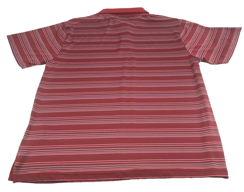 MLB St. Louis Cardinals Men's Polo Shirt Short Sleeve Medium Striped 74243 Red - Picture 11 of 16