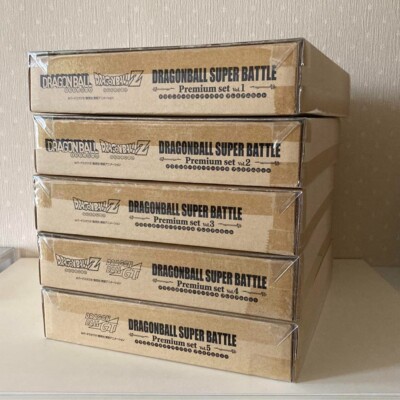 Authentic Bandai Dragon Ball Card Super Battle Carddass Premium Box 5 Set