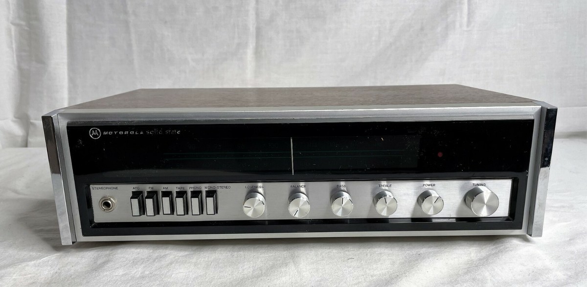Motorola FH 203 JW AM/FM Tuner - TESTED - Wood Grain - VERY RARE