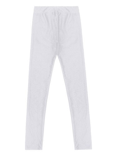 Kids Girls Metallic Long Pants Stretchy Legging Skinny Gym Trouser Dancewear - Picture 12 of 64