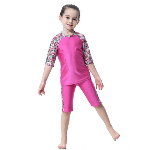 Musulmán Niños Niñas Traje de Baño Traje de Baño Modesto Burkini Ropa de Playa Disfraces Modst Árabe - Imagen 34 de 42