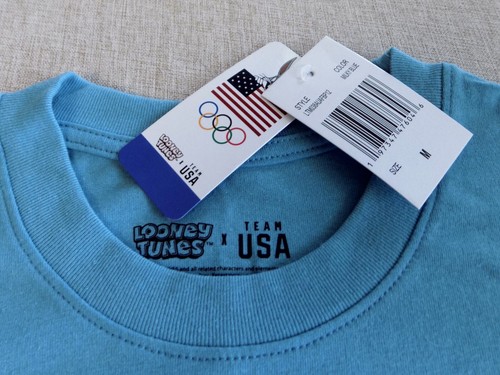 WB LOONEY TUNES TEAM USA OLYMPICS T-Shirt Size MEDIUM New w/Tags - Picture 4 of 8