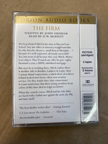 The Firm by John Grisham (Audio cassette, 1997) - Picture 2 of 2