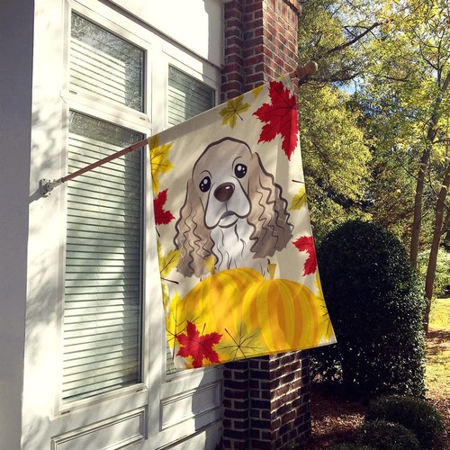 Caroline's Treasures BB2022CHF Cocker Spaniel Thanksgiving House Flag Large P... - Picture 2 of 8