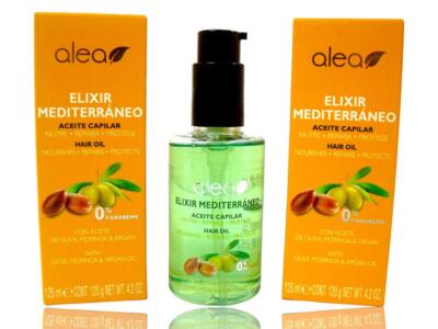 (Lot of 2) Alea Elixir Mediterraneo- Hair Oil w/ Olive Moringa & Argan Oil 4.2oz